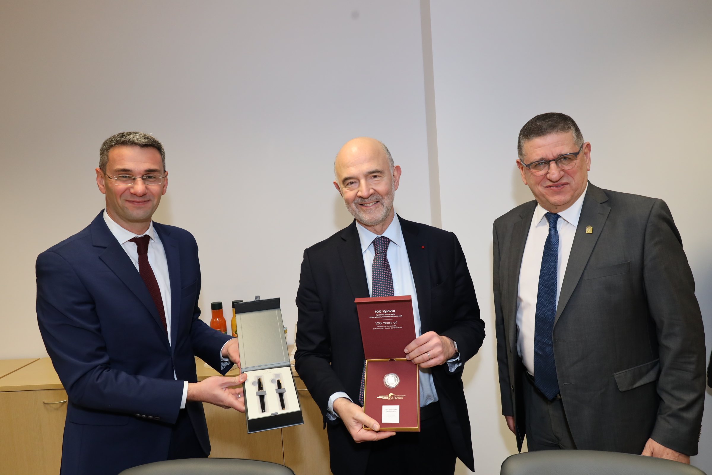 Pierre Moscovici gave a lecture to the students of AUEB