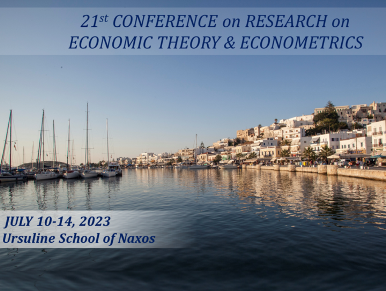 AUEB’s Department of Economics supports the organization of the 21st Conference on Research on Economic Theory and Econometrics from July 10 through July 14, 2023 at Naxos