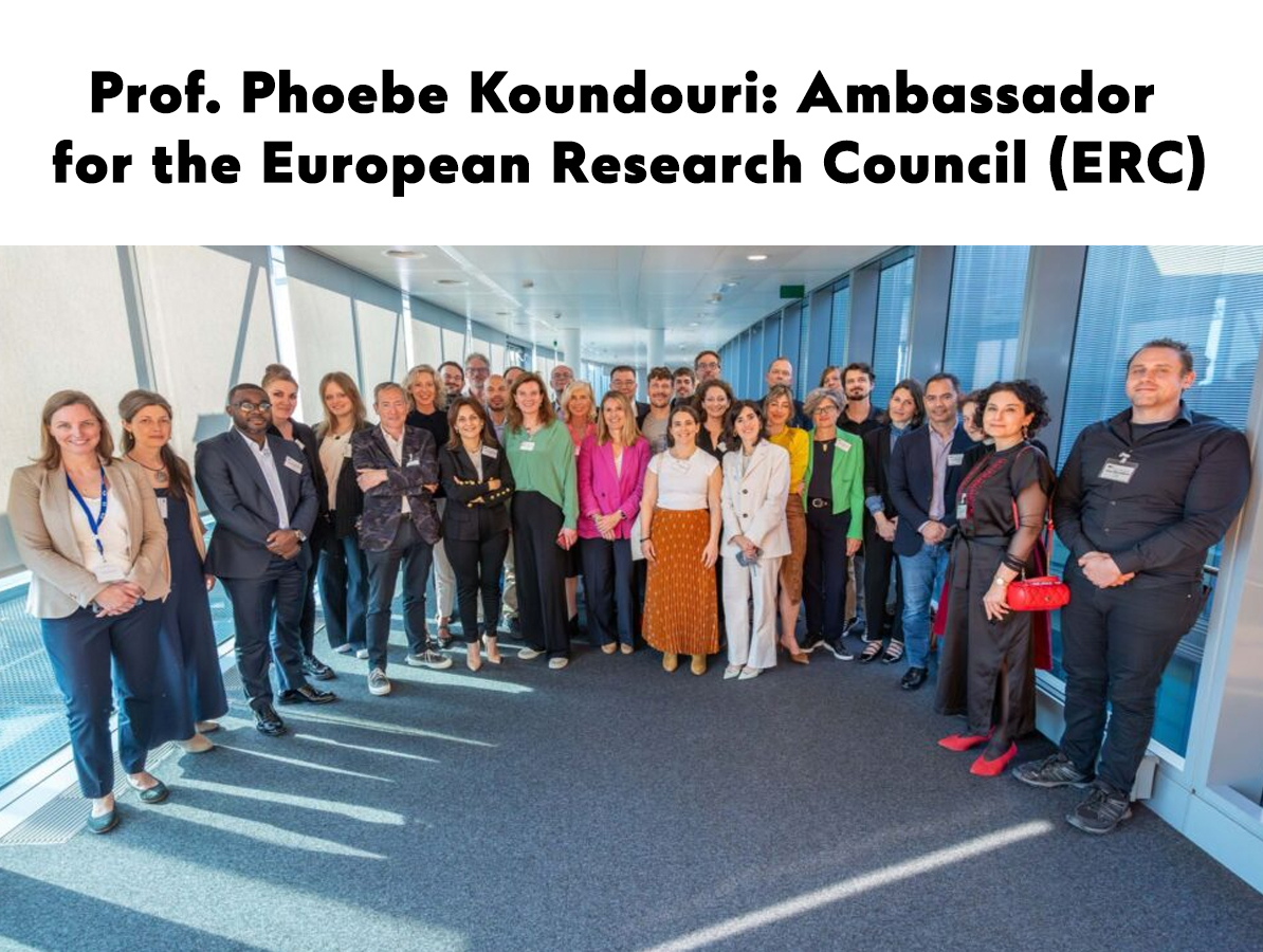 Prof. Phoebe Koundouri: Ambassador for the European Research Council (ERC)
