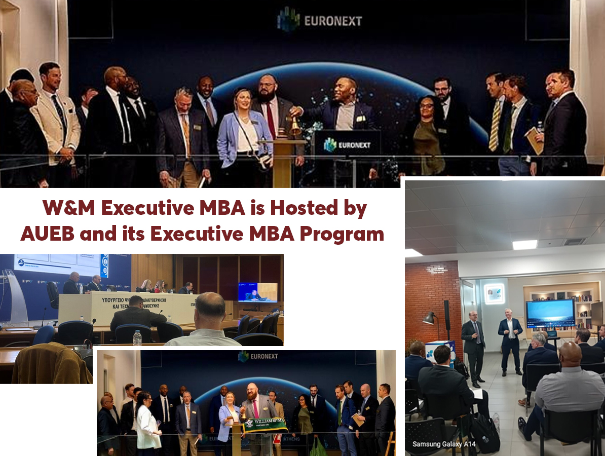W&M Executive MBA is Hosted by AUEB and its Executive MBA Program
