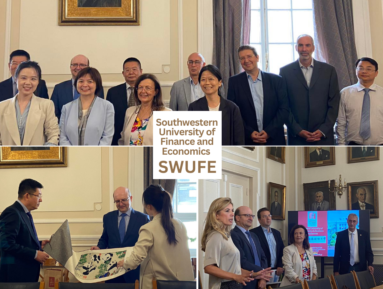 The Athens University of Economics and Business welcomed a delegation from the Southwestern University of Finance and Economics (SWUFE), China