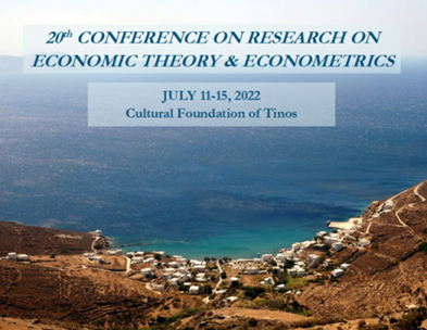 Το Τμήμα Οικονομικής Επιστήμης του ΟΠΑ υποστηρίζει την οργάνωση του 20ου θερινού σχολείου στη σειρά Conference on Research on Economic Theory and Econometrics (Τήνος, 11-15 Ιουλίου 2022)