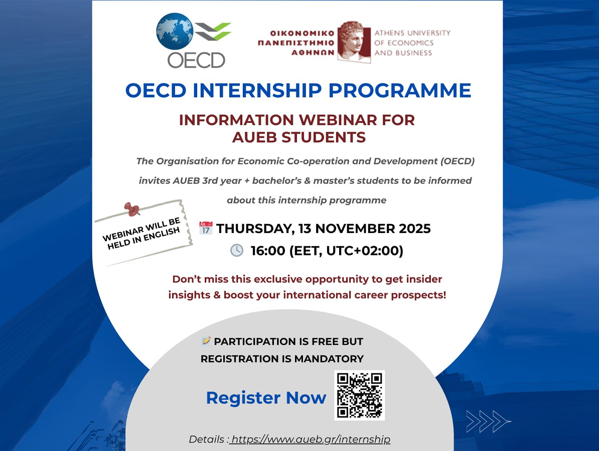 OECD Internship Programme - Webinar for AUEB students OECD Internship Programme - Webinar for AUEB students