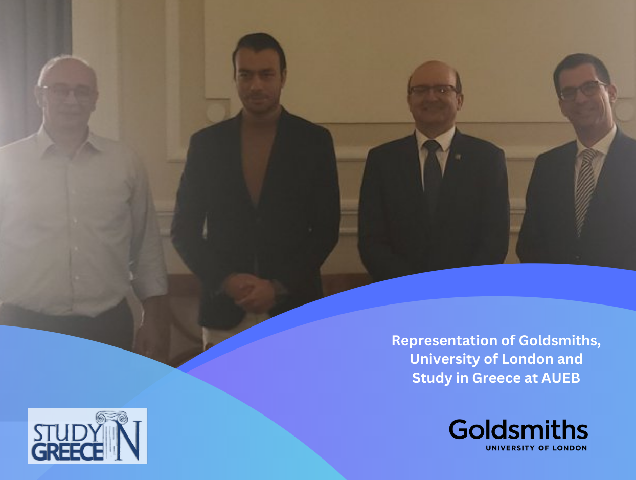 Representation of Goldsmiths, University of London and Study in Greece at AUEB