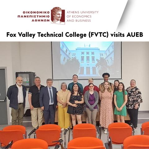Fox Valley Technical College (FVTC) visits AUEB