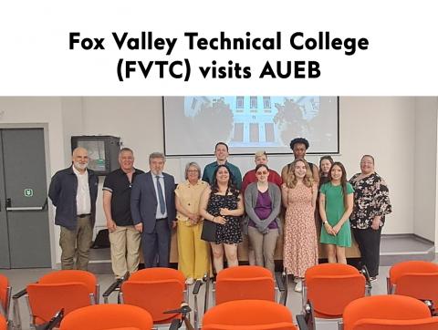 Fox Valley Technical College (FVTC) visits AUEB