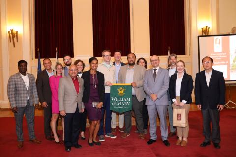 W&M students, together with Professors Rajiv Kohli and V. Papadakis 