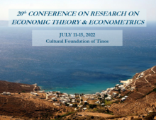 AUEB’s Department of Economics supports the organization of the 20th Conference on Research on Economic Theory and Econometrics from July 11 through July 15, 2022 at Tinos