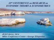 AUEB’s Department of Economics supports the organization of the 22nd Conference on Research on Economic Theory and Econometrics from July 10 through July 14, 2024 at Milos.