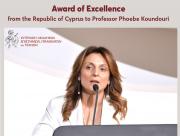 Award of Excellence from the Republic of Cyprus to Professor Phoebe Koundouri