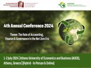 The Department of Accounting and Finance of the Athens University of Economics and Business organizes the 4th Annual Conference of the Academy of Sustainable Finance, Accounting, Accountability and Governance (ASFAAG) on July 1-2, 2024